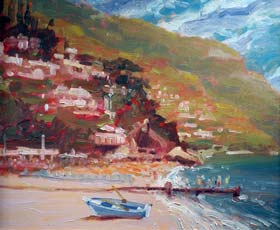 BOAT ON THE BEACH, POSITANO