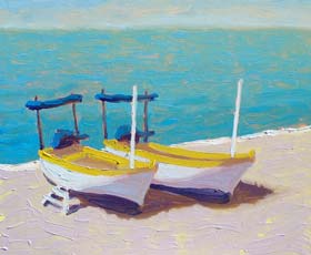 DUE BOATS AT POSITANO